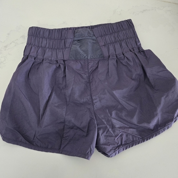 Free People The Way Home High Rise Elastic Waist Athletic Shorts Navy Purple S - Picture 5 of 7